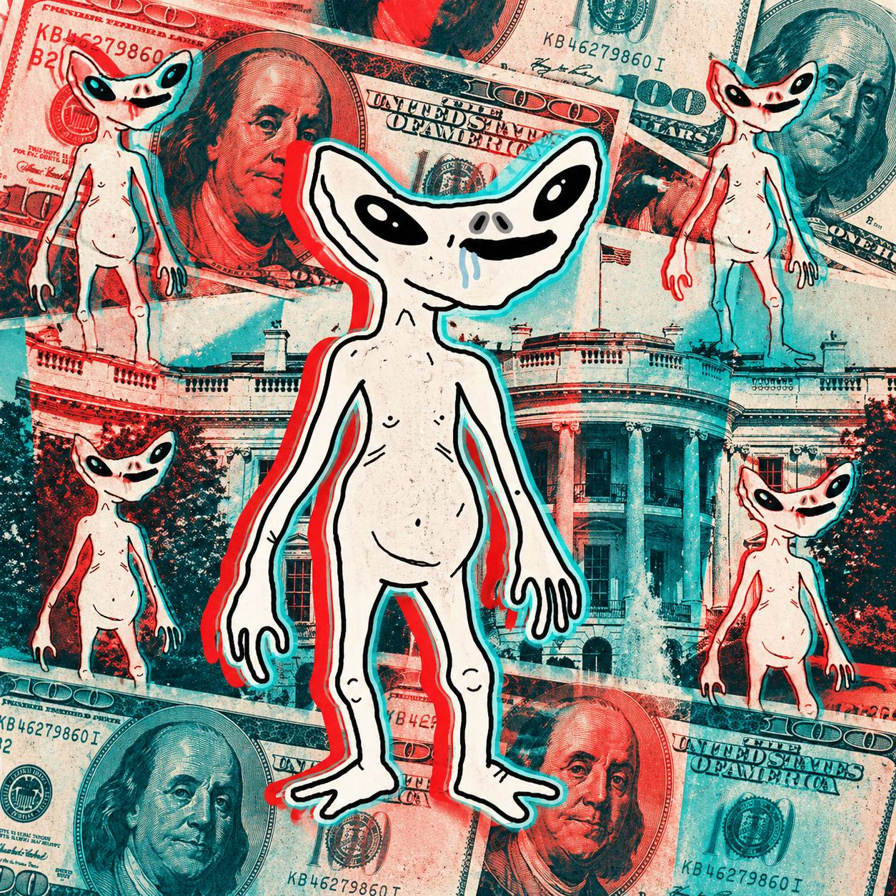 Derplien on dollar bills